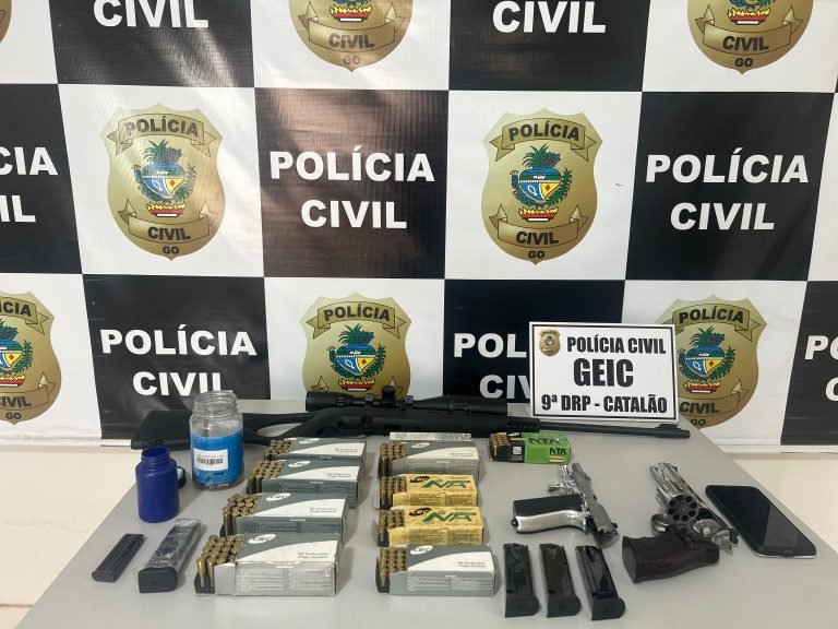 PC apreende armas e munições em operação contra ameaças a membros do Tribunal do Júri