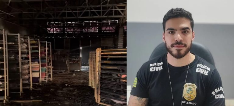 Incêndio em loja de tecidos de Catalão foi planejado para fraudar seguro, afirma delegado do caso