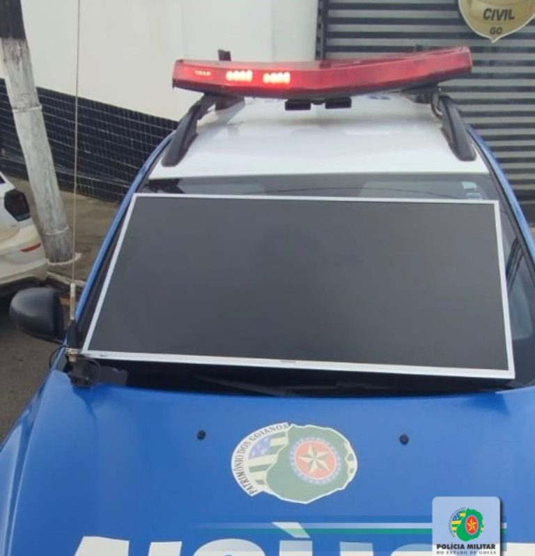 Suspeito é preso por furto após tentar vender televisão roubada em Catalão