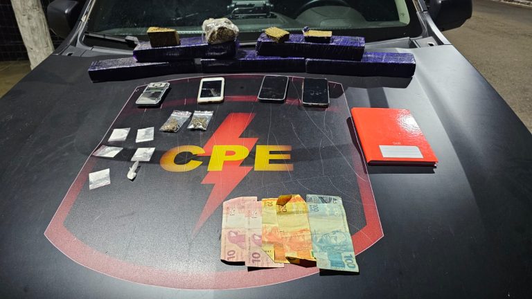 CPE desmantela ponto de tráfico em Catalão e prende jovem com 6 kg de drogas