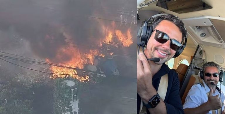 Tragédia em SP: avião cai e mata piloto e advogado