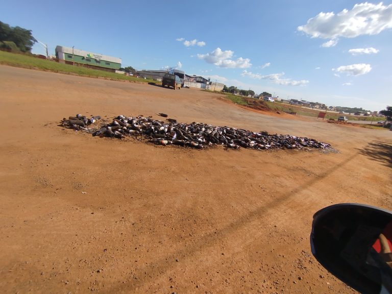 Catalão: Cacos de vidro seguem espalhados na BR-050 três dias após acidente próximo ao Pontal Norte