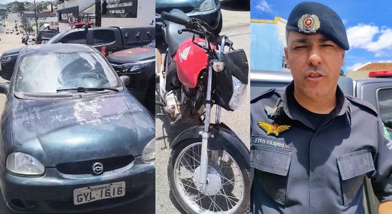 PM de Catalão prende trio por furtos e recupera veículos