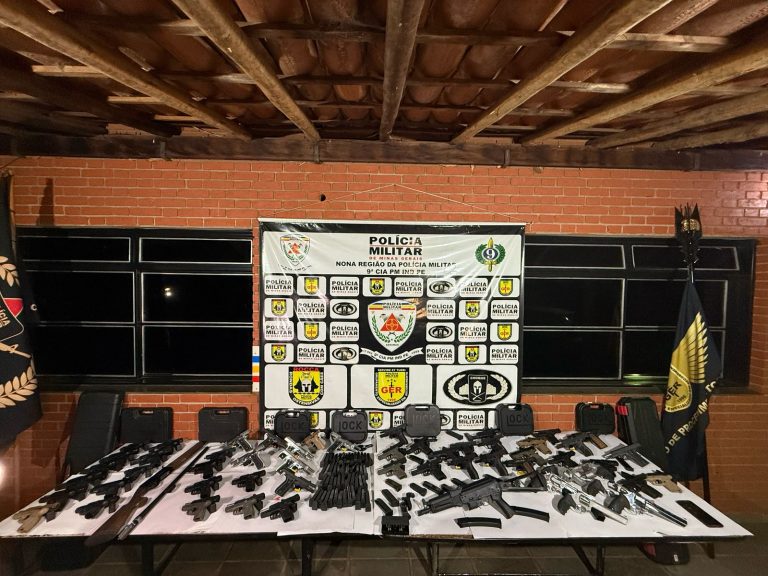 PM de Goiás e Minas Gerais frustra plano criminoso e recupera 56 armas roubadas em Catalão