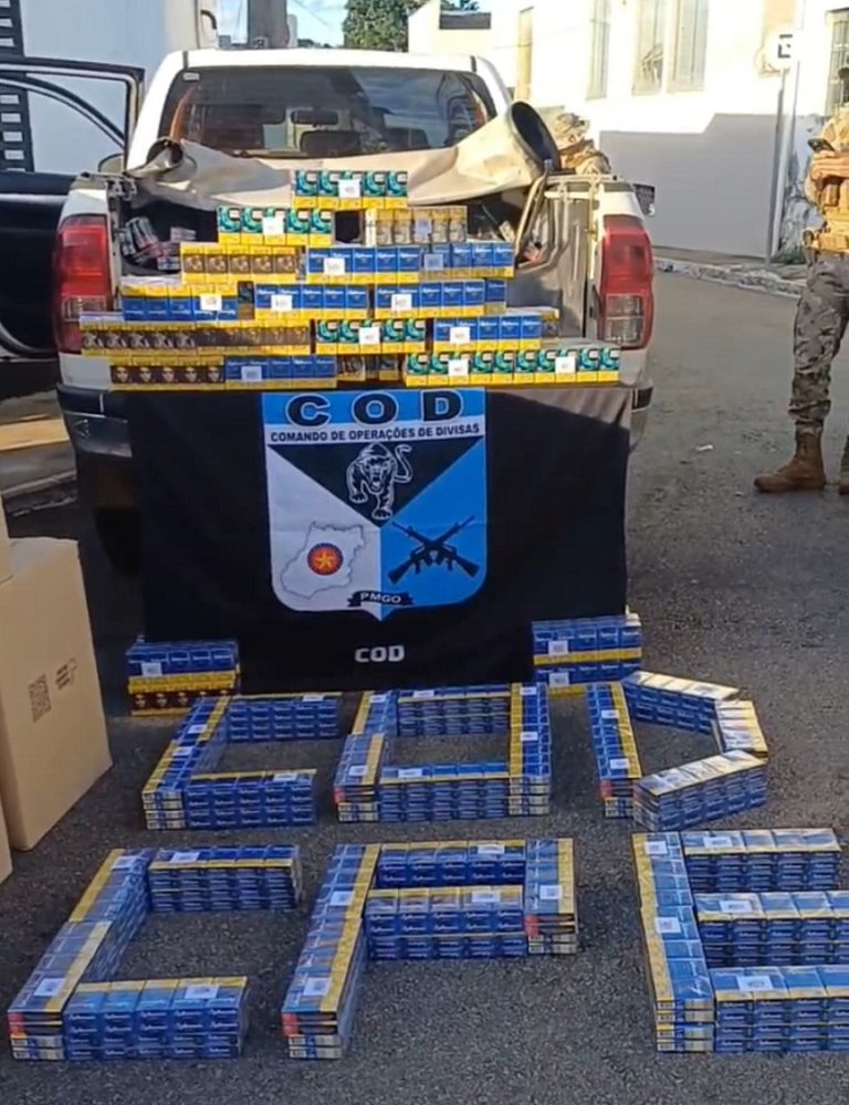 Polícia apreende R$ 150 mil em cigarros sem nota fiscal em Catalão