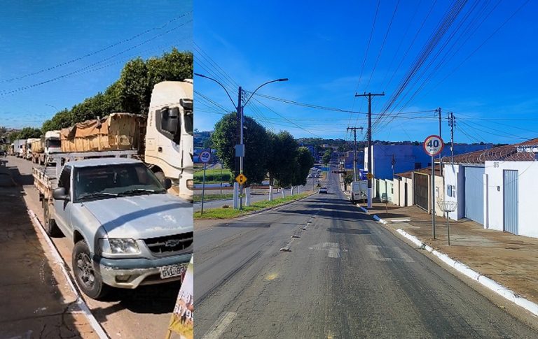 Catalão: Comerciantes e moradores da Avenida Margon denunciam excesso de carretas