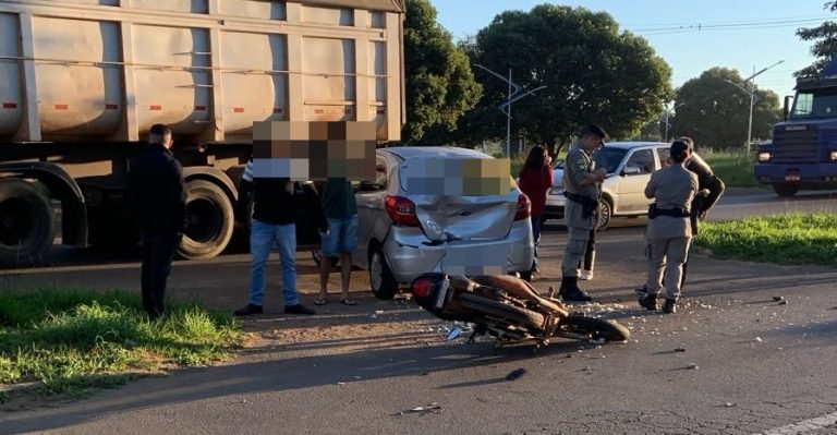 Acidente deixa motociclista em estado grave em Catalão