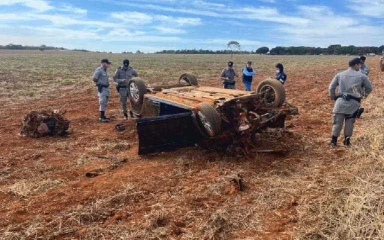 Acidente com viatura da PCGO mata policial e estagiária entre Silvânia e Leopoldo de Bulhões
