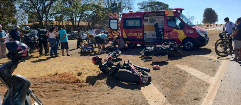 Motociclista morre e outro fica gravemente ferido após colisão no trevo do Pontal Norte, em Catalão