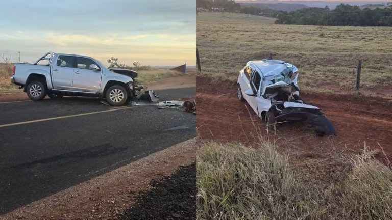 Colisão frontal deixa quatro mortos na rodovia LMG-413, entre Araguari e Caldas Novas