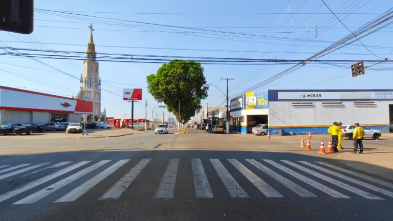Obras na BR-050: Rua Portugal foi fechada e Av. José Marcelino fecha parcialmente na segunda (15)