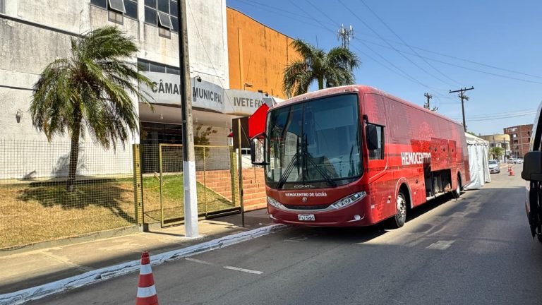 Estoques em baixa: Câmara de Catalão apoia coleta de sangue em parceria com o Hemocentro