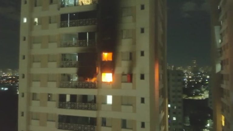 Incêndio em edifício de Goiânia força evacuação de 60 apartamentos