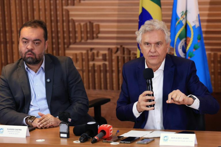 Caiado elogia operação no Rio e pede união nacional no combate às facções criminosas