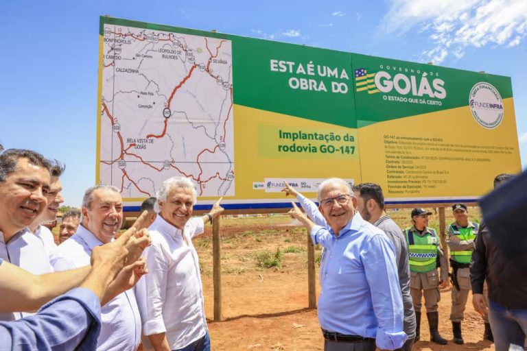 Governo de Goiás inicia pavimentação da GO-147 e impulsiona o agro no Sudeste goiano