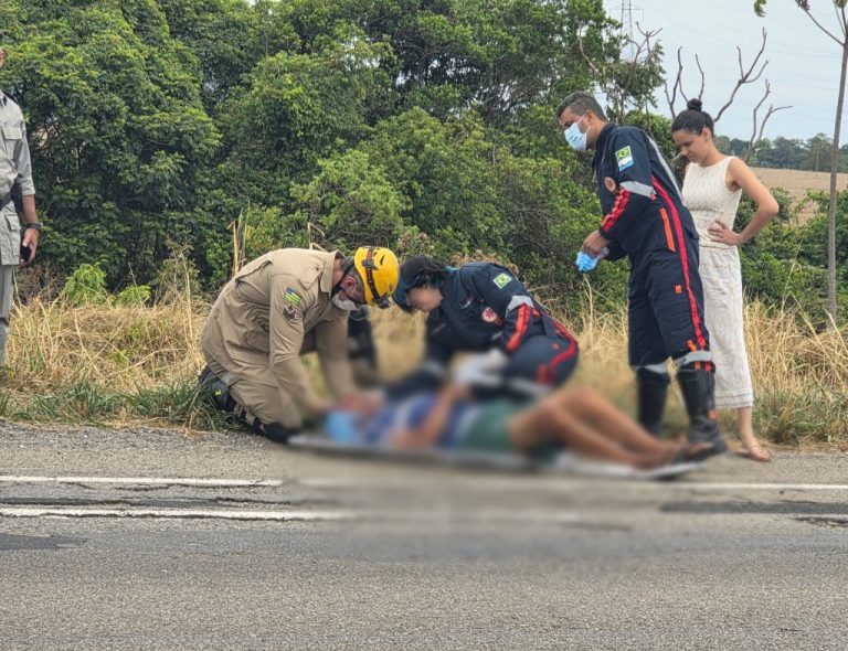 Idoso sofre ferimentos graves após ser atropelado no anel viário de Catalão