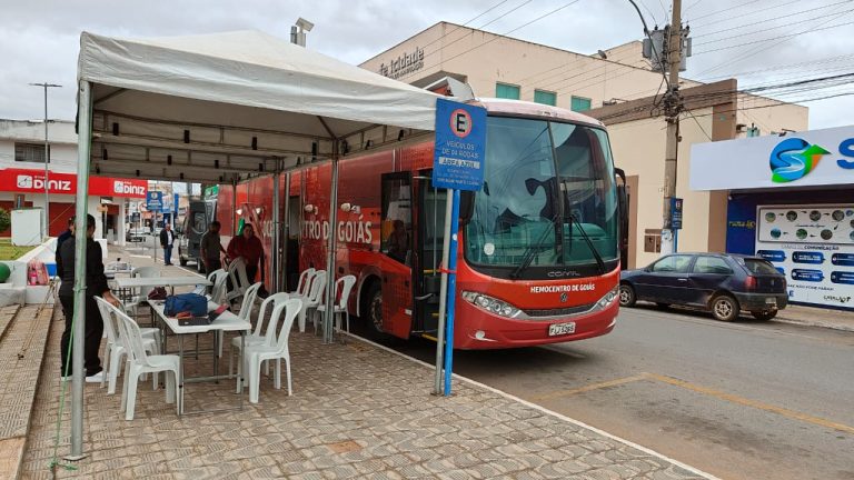 Hemocentro realiza ação de doação de sangue nesta terça-feira (21) em frente à Praça Getúlio Vargas