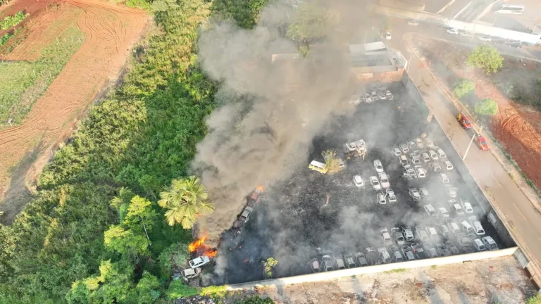 Polícia Civil prende suspeito de incendiar pátio da corporação em Catalão