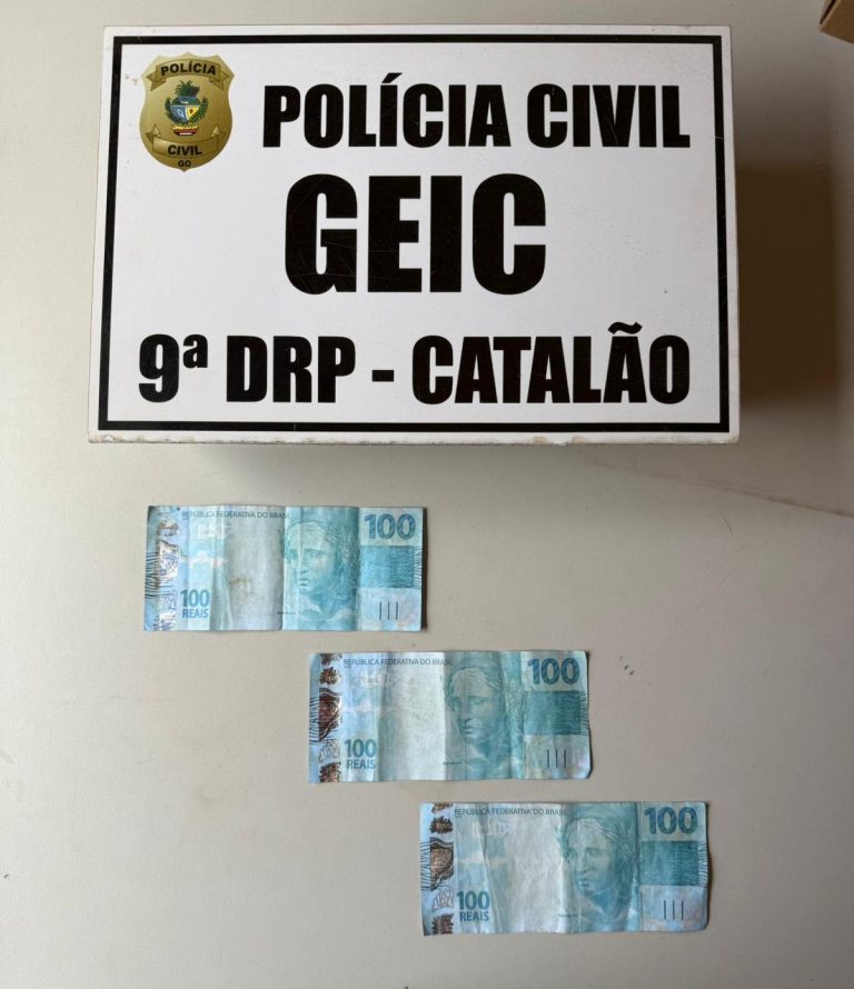 Polícia Civil desarticula repasse de notas falsas no comércio de Catalão