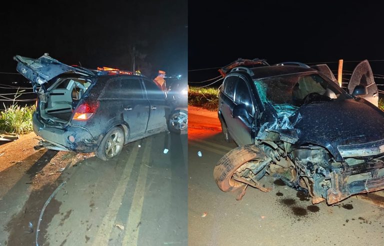 Acidente na zona rural de Catalão deixa cinco feridos; bebê de 40 dias estava no carro