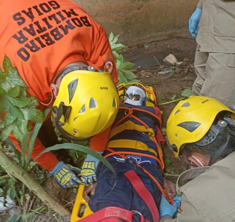 Homem fica ferido após cair de ponte de 3,5 metros em Ipameri