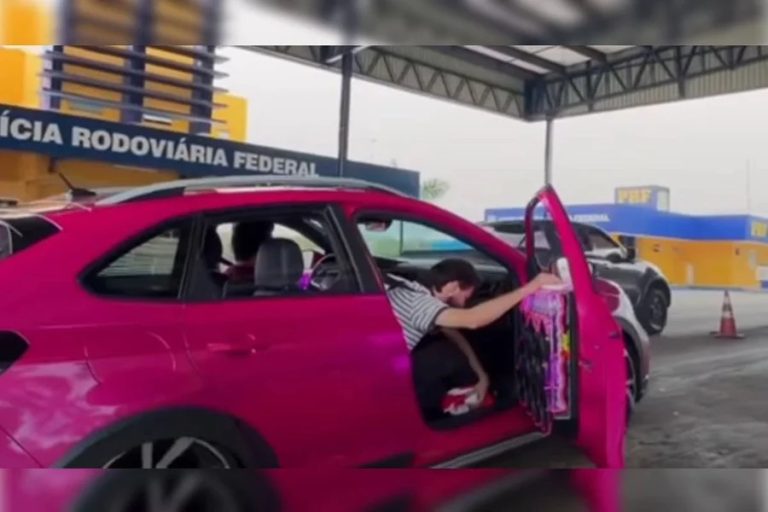 PRF apreende veículo usado em vídeo de provocação que viralizou em Goiás