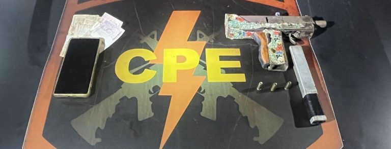 CPE prende homem com submetralhadora artesanal durante abordagem em Catalão