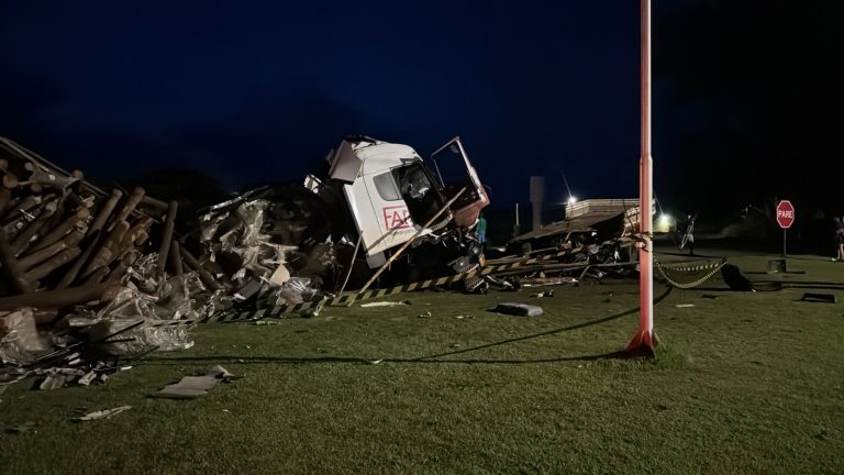 Colisão entre veículos de grande porte deixa dois mortos na GO-020, entre Pires do Rio e a BR-050