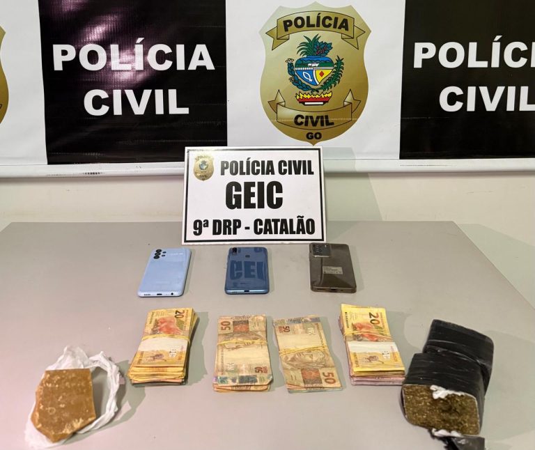 Homem é preso por tráfico de drogas próximo a escola no Bairro das Américas, em Catalão