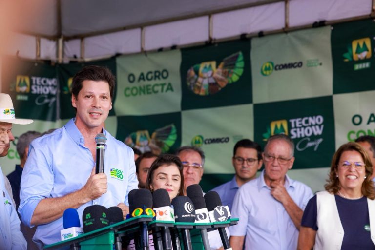 Na Tecnoshow, Daniel Vilela anuncia investimentos e destaca força do agro em Goiás
