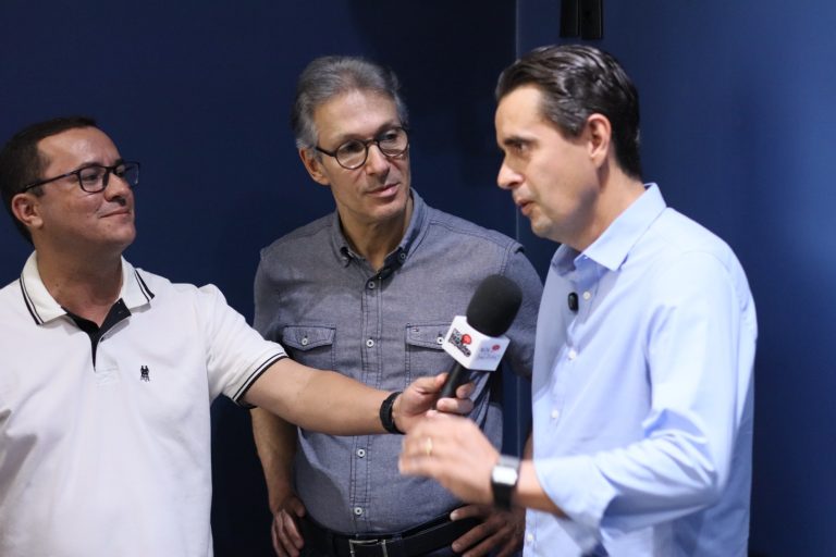 Renato Ribeiro confirma pré-candidatura a deputado federal durante visita de Zema a Catalão