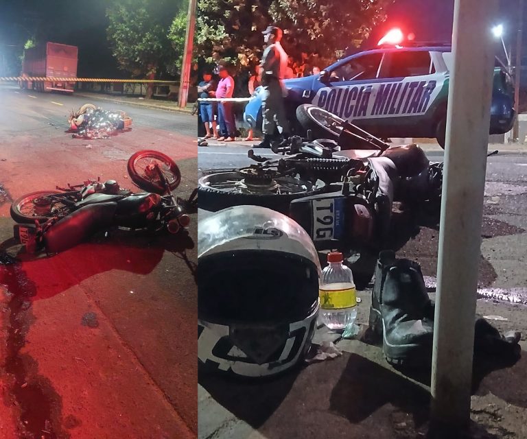 Colisão entre duas motos mata mototaxista de 60 anos em Catalão