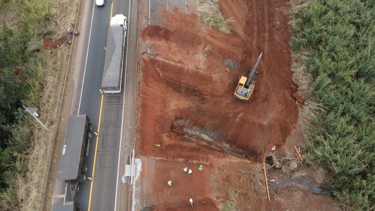 Erosão na BR-050: Ecovias conclui escavações e inicia recuperação da pista em Uberaba