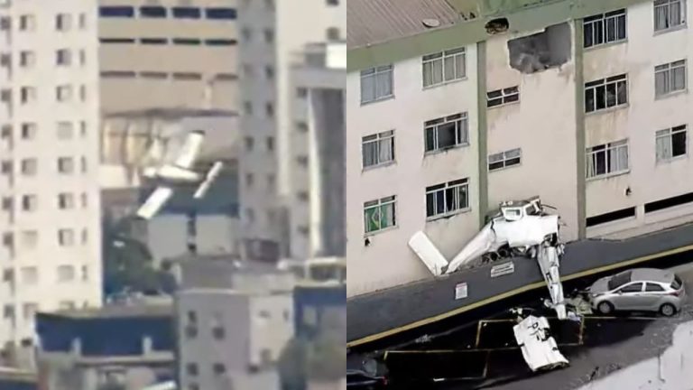 Queda de avião em Belo Horizonte mata piloto e copiloto e deixa três feridos graves