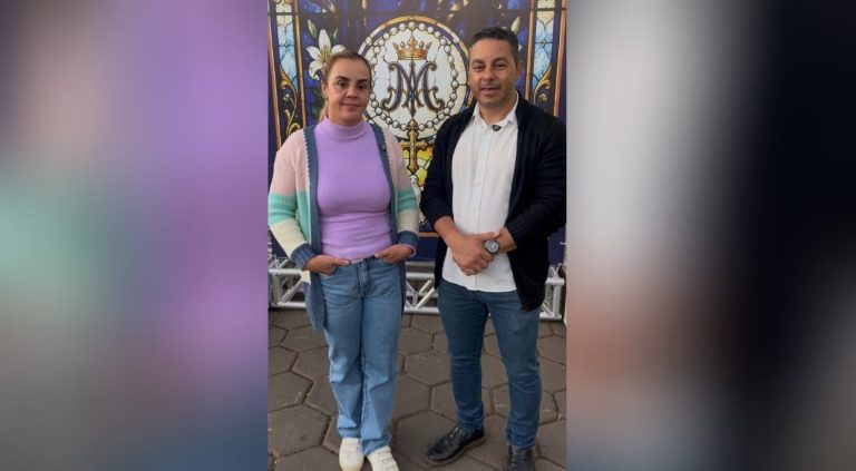 Hugo Deleon e Alexandra Custódio convidam população para o encerramento da 79ª Festa do Rosário em Três Ranchos