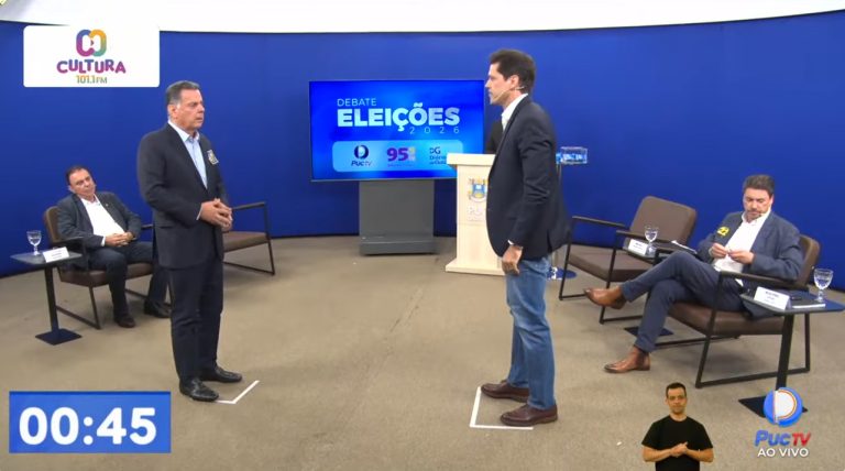 Daniel e Marconi protagonizam confronto acalorado em debate da PUC TV